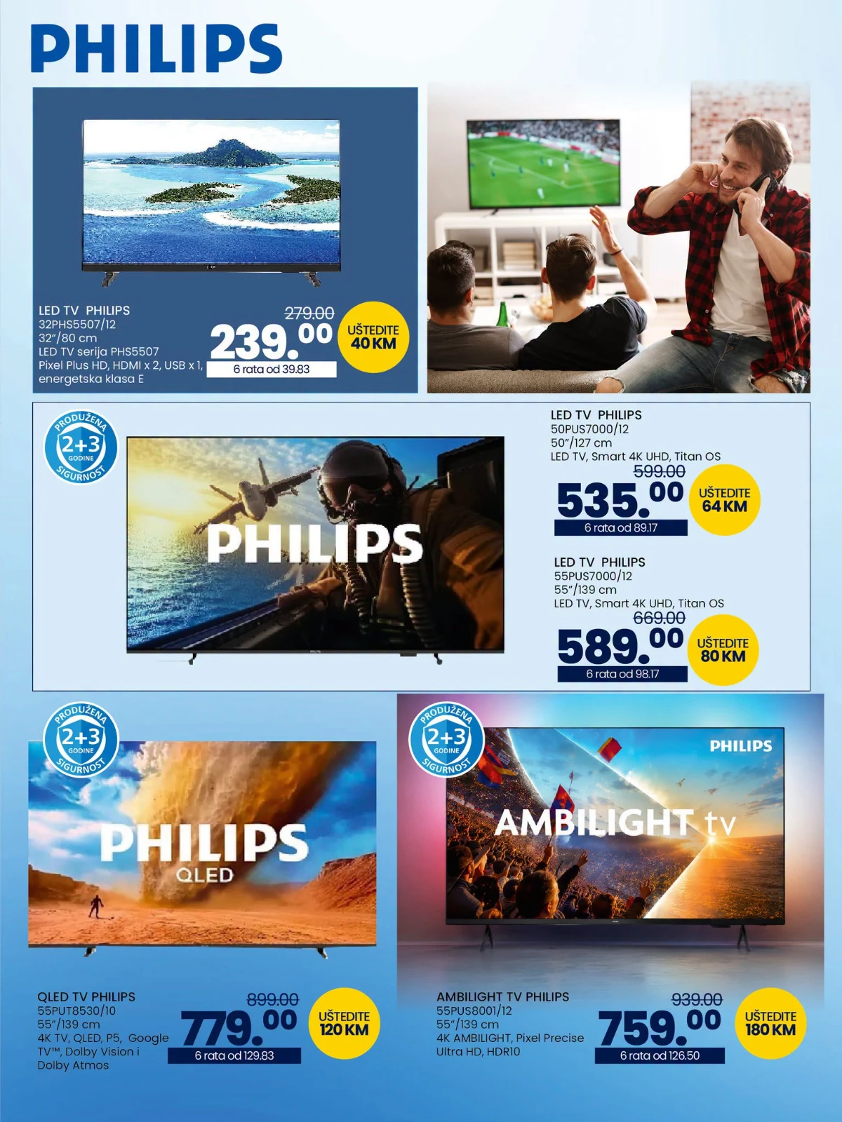 Philips televizori i Smart TV ponuda u FIS akcijskom katalogu
