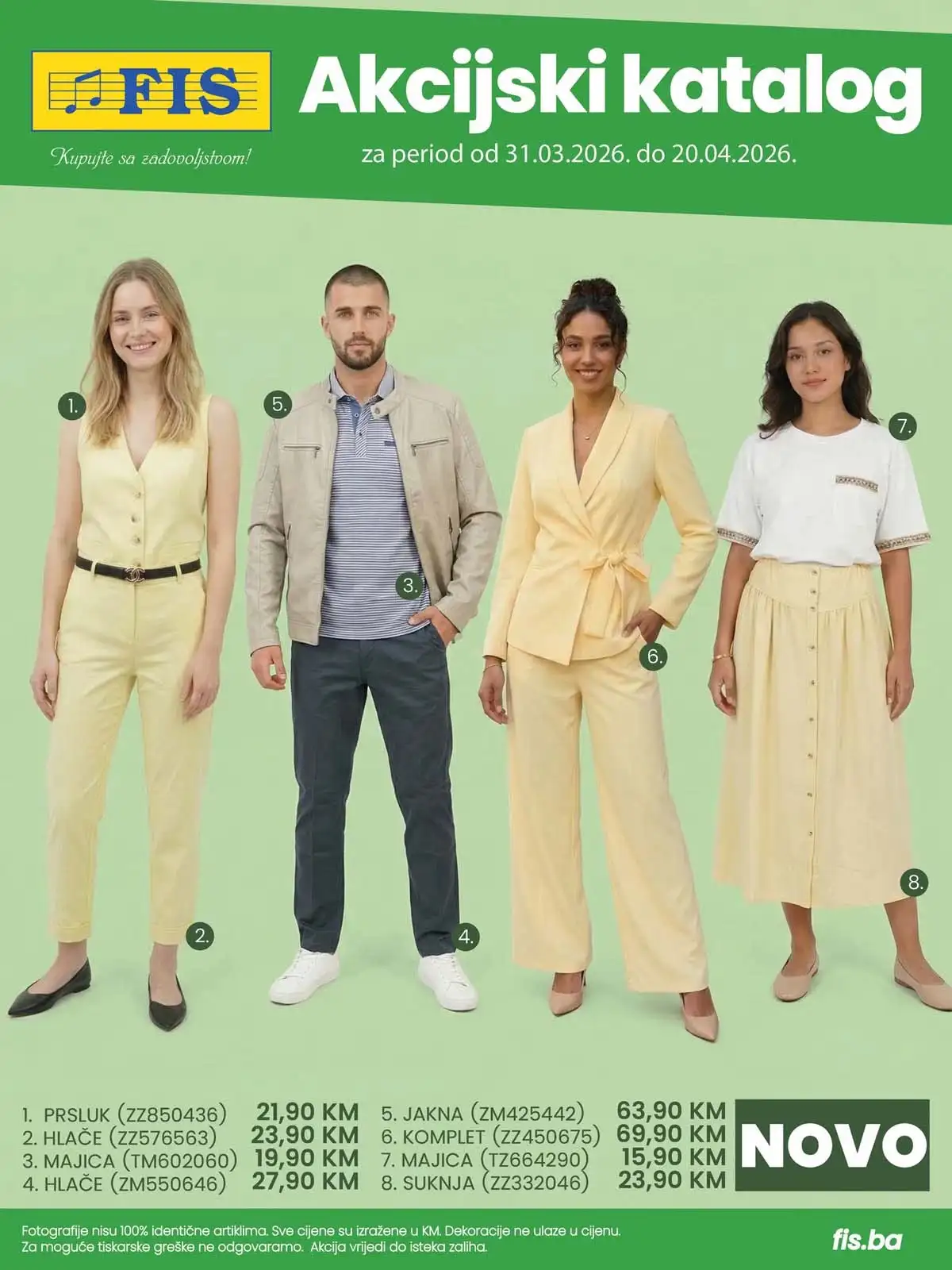 FIS katalog april 2026 – sniženja obuće i odjeće do 40%