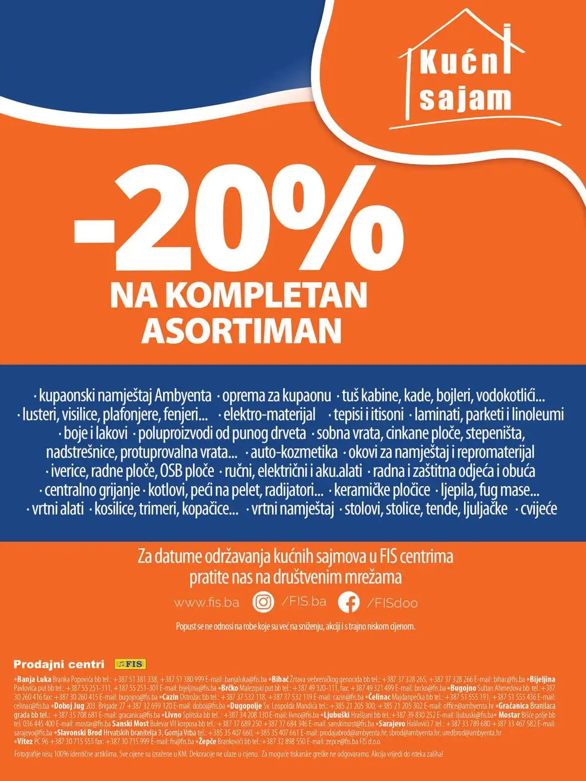 FIS katalog završne ponude – sniženja april 2026