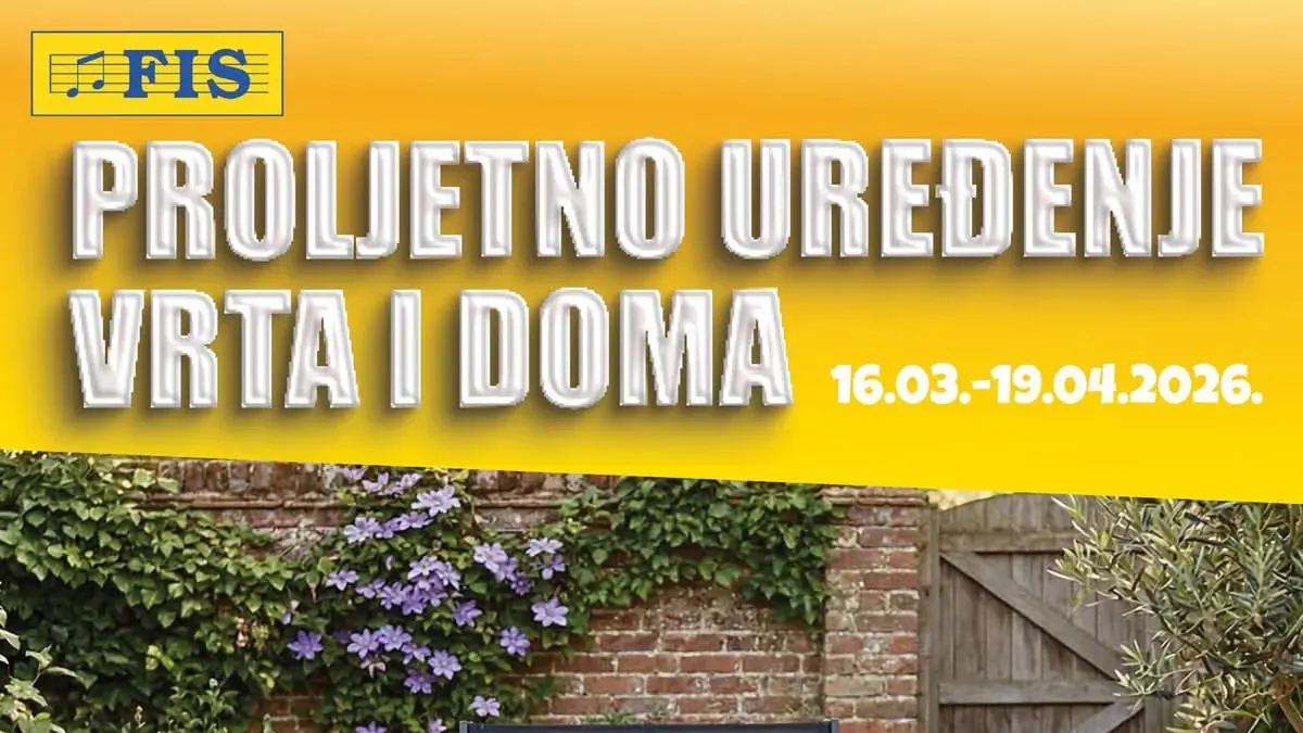 FIS katalog proljetno uređenje vrta i doma – akcijska ponuda do 19. aprila 2026