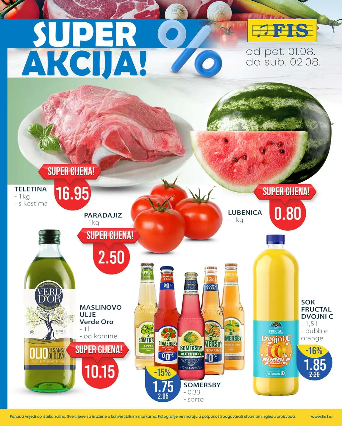 Fis vikend akcija – Velika sniženja do 02.08.2025 - odlični popusti