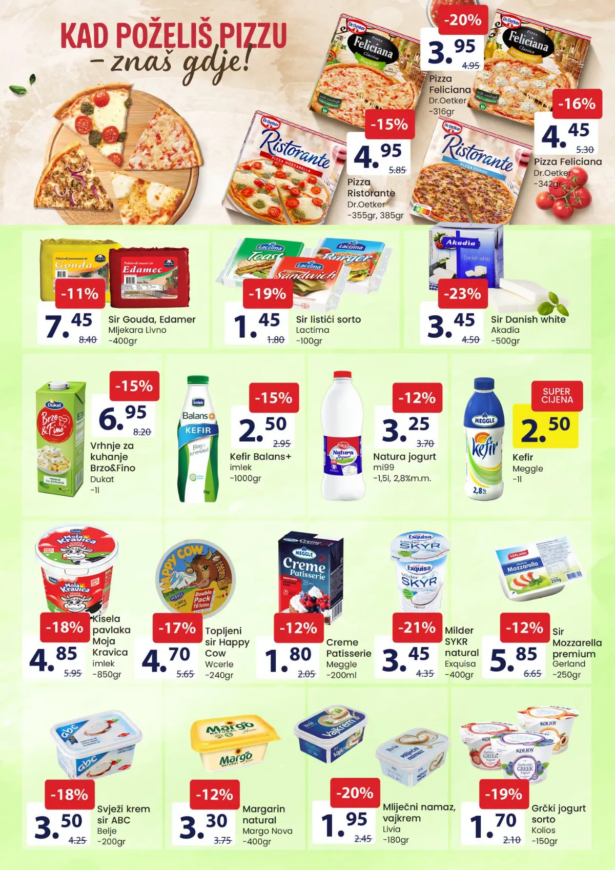 FIS akcijska ponuda do 13.10.2026. – mliječni proizvodi i pizze