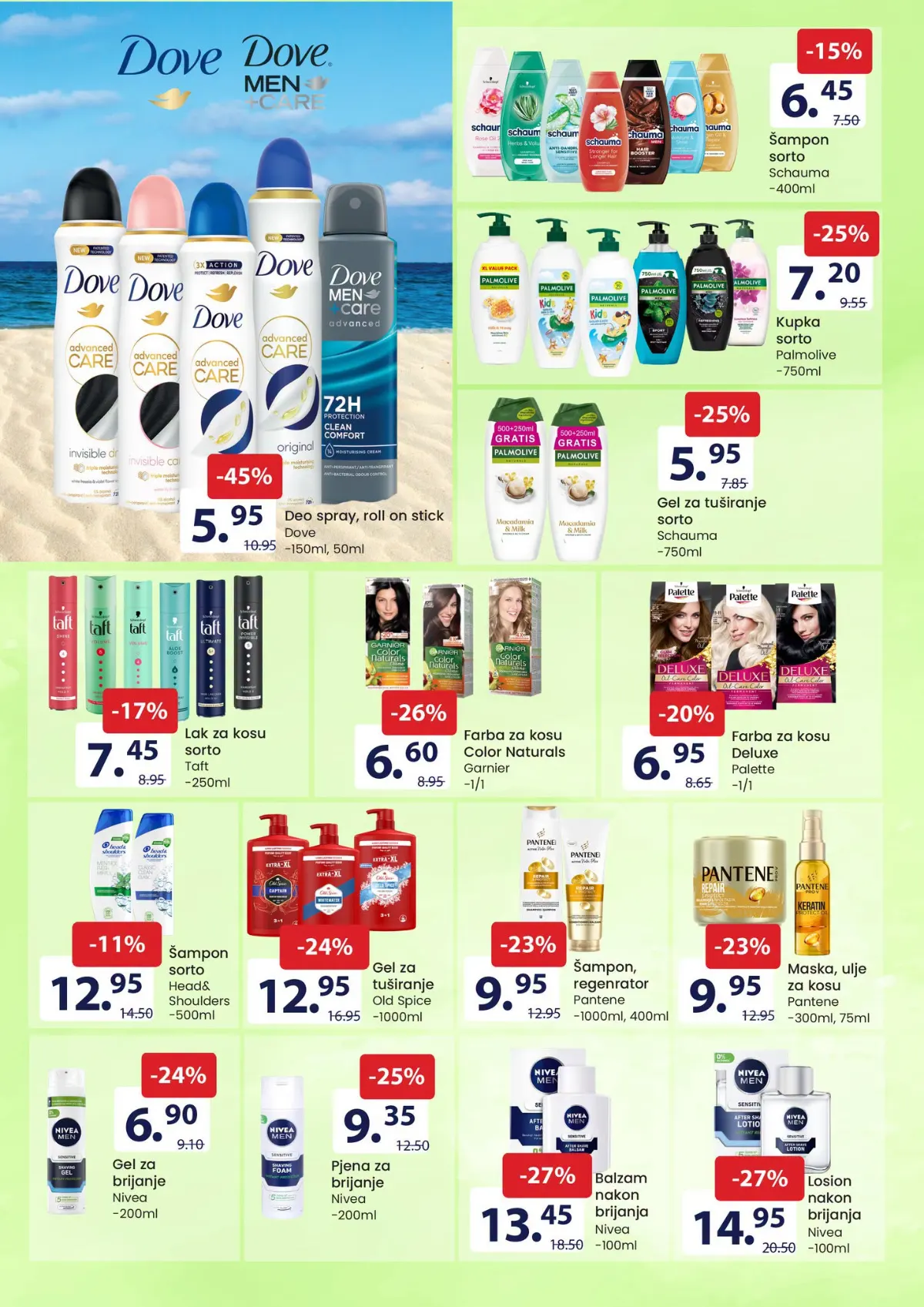 FIS katalog – stranica 13: Dove dezodoransi za 5,95 KM i Garnier Color Naturals farba za kosu za 6,60 KM