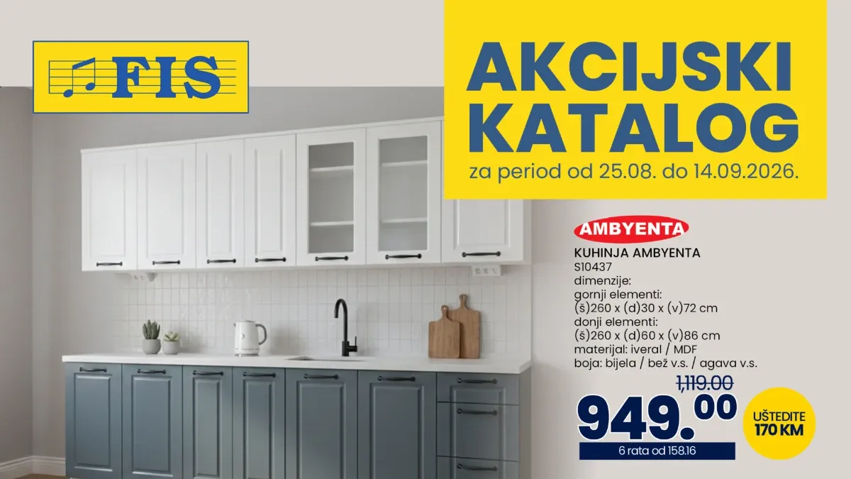 FIS katalog do 14.09.2026. – velika akcija donosi sniženja do 37%