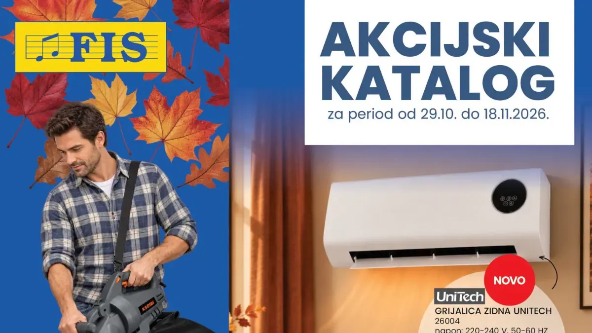 FIS akcijski katalog: Sniženja do 51% od 29.10. do 18.11.2026.