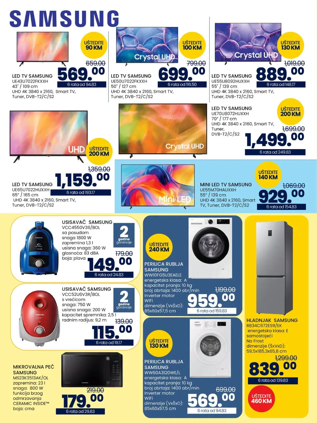 FIS katalog – Samsung televizori i bijela tehnika na akciji do 30.09.2026.