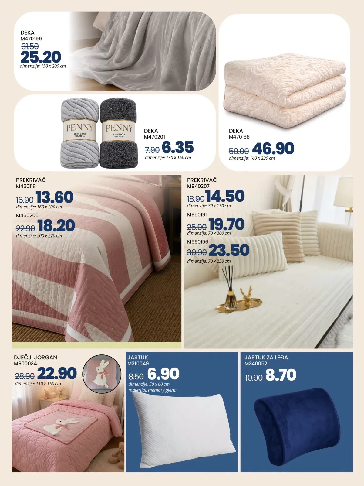 FIS katalog – deke, prekrivači, jorgani i jastuci na akciji