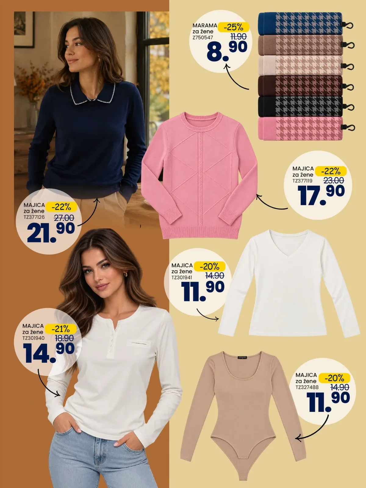 FIS katalog – ženske majice, marame i bodiji na akciji