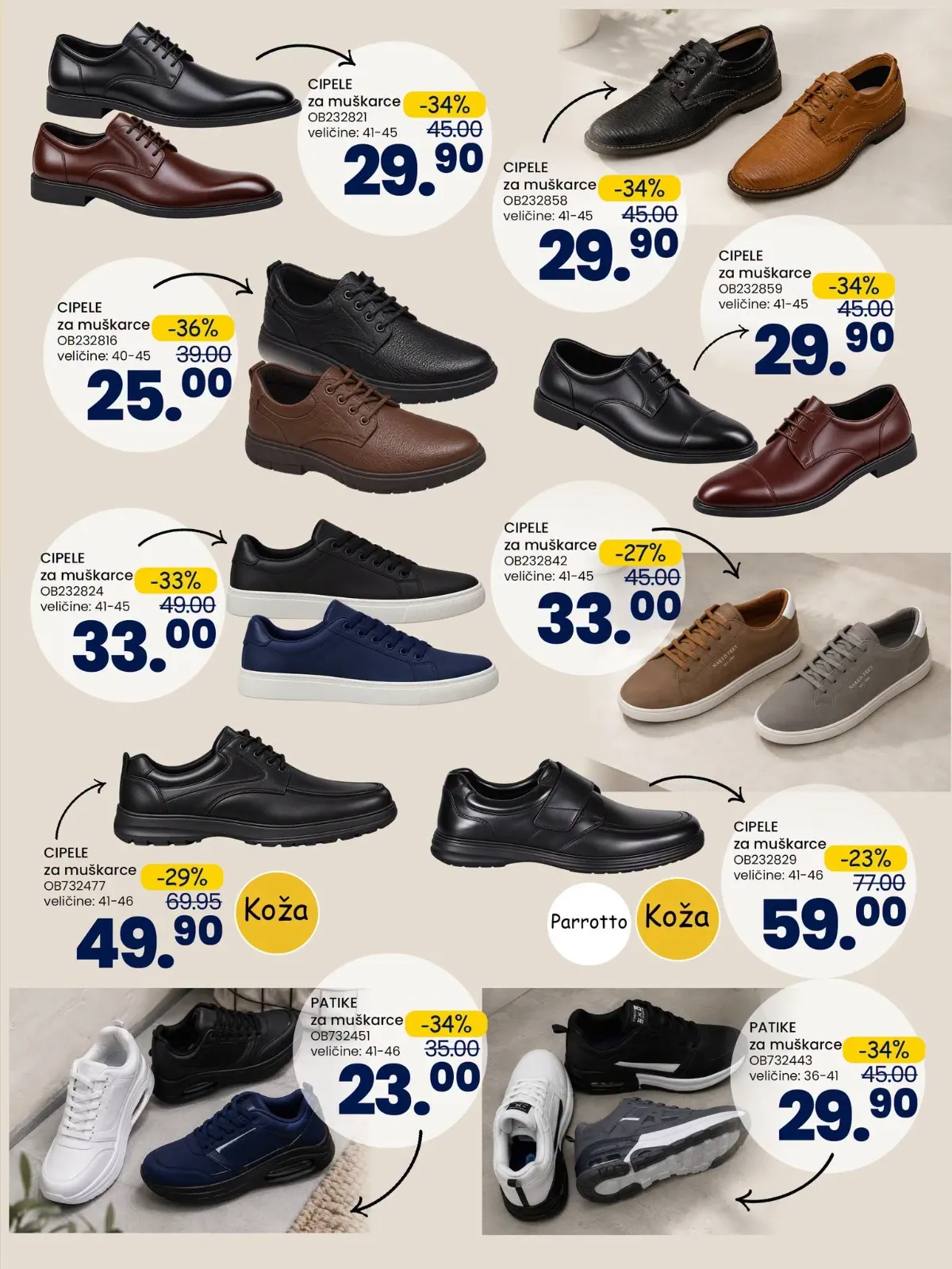 FIS katalog – muške cipele i patike na akciji