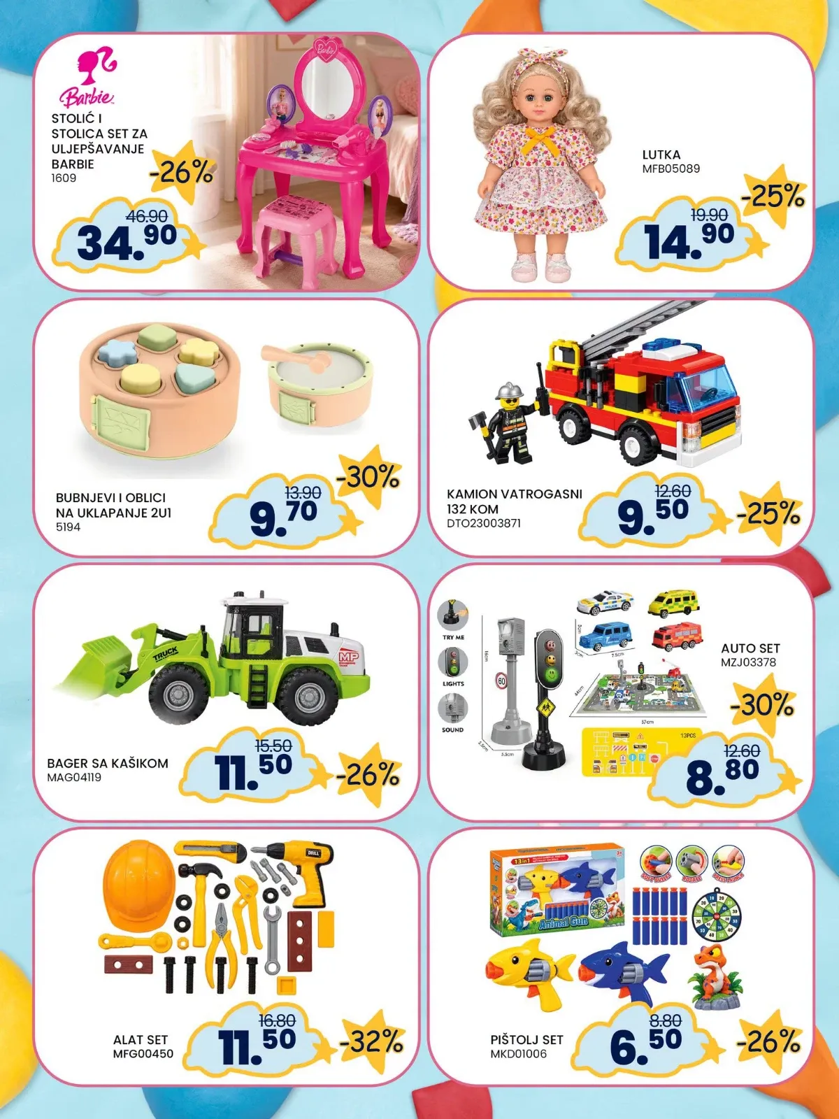 FIS katalog – igračke za djevojčice i dječake na akciji