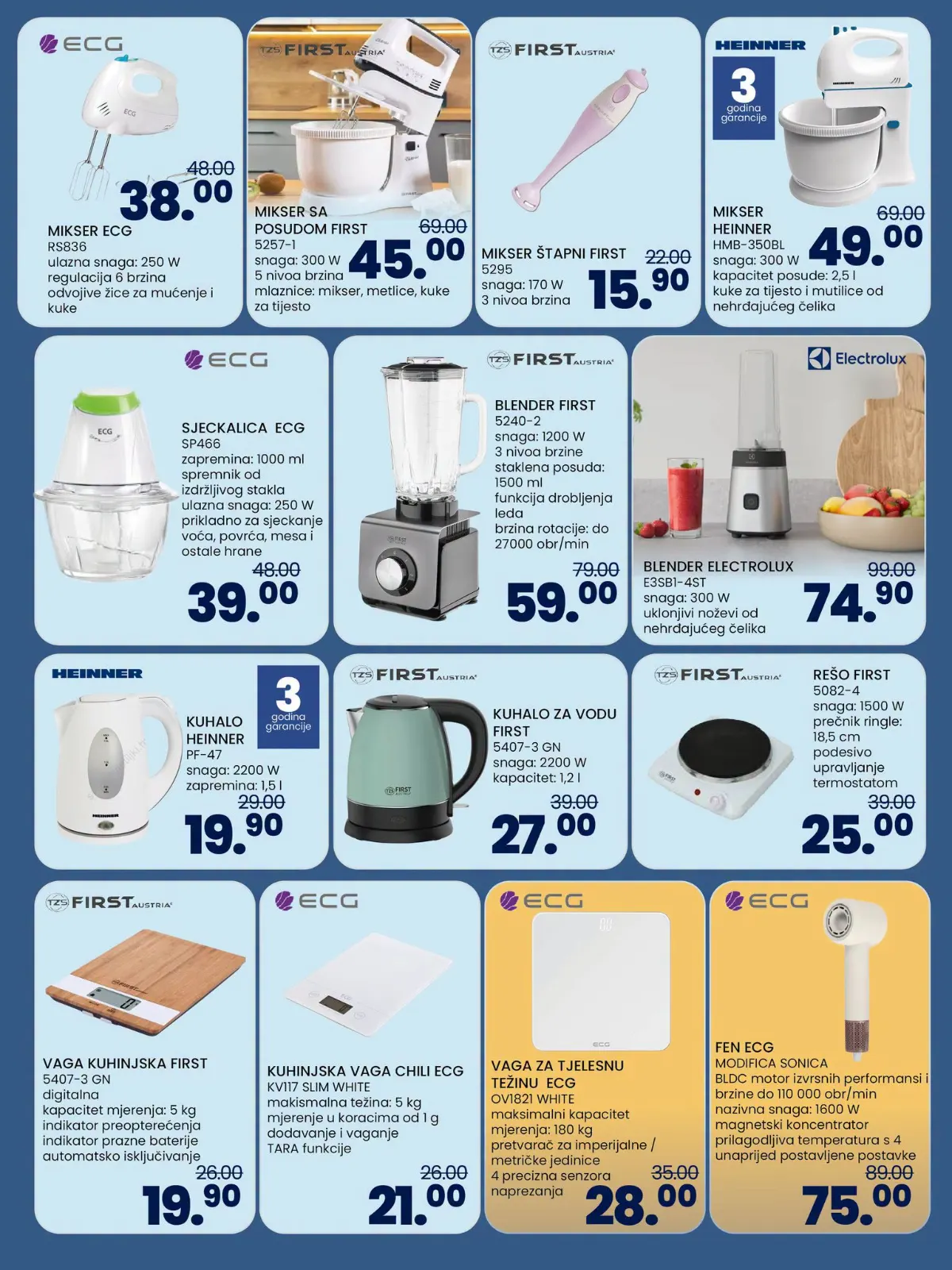 FIS katalog – mali kućanski aparati, mikseri, kuhala i pegle
