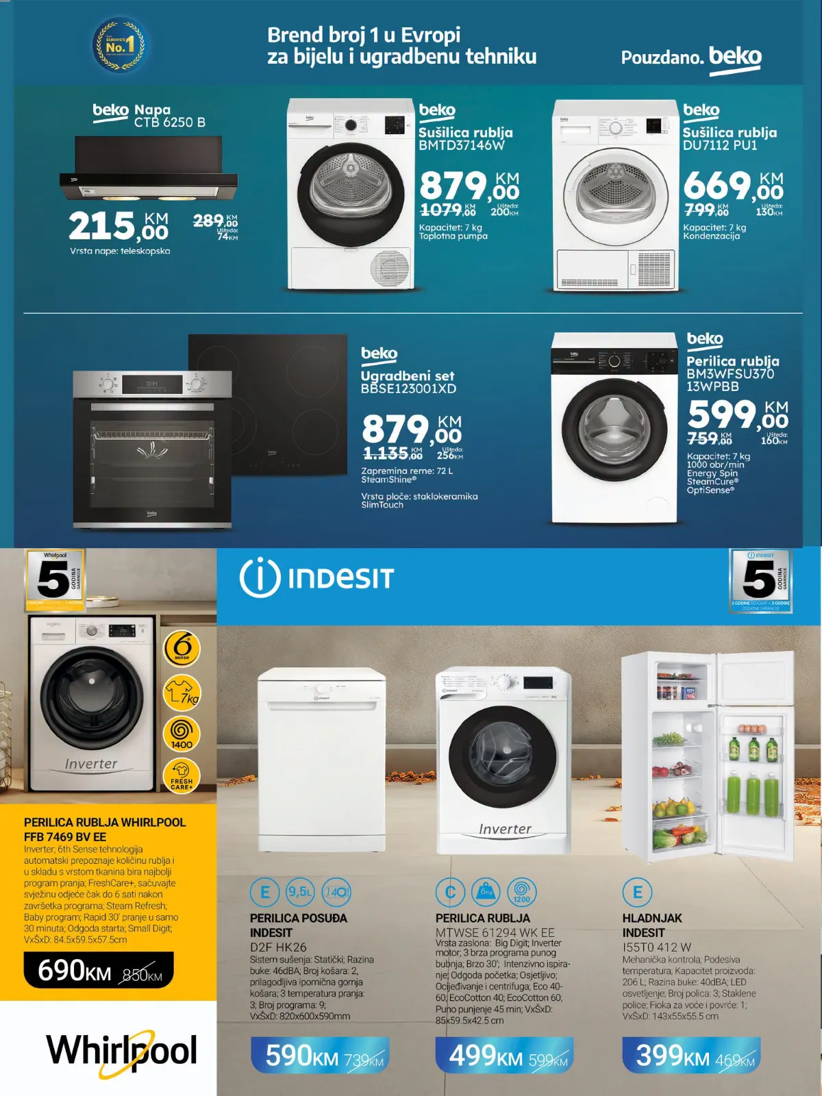 FIS katalog – Beko, Indesit i Whirlpool bijela tehnika