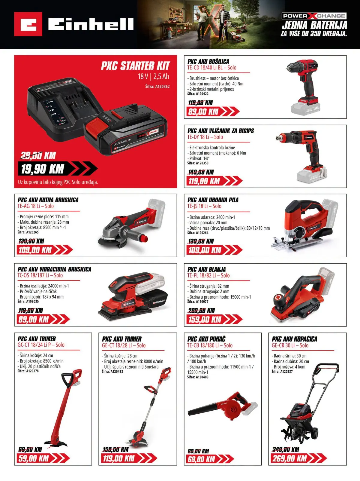 FIS katalog – Einhell električni i akumulatorski alati