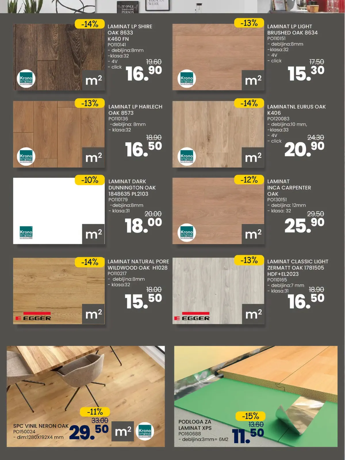 FIS katalog – laminati i podne obloge na akciji