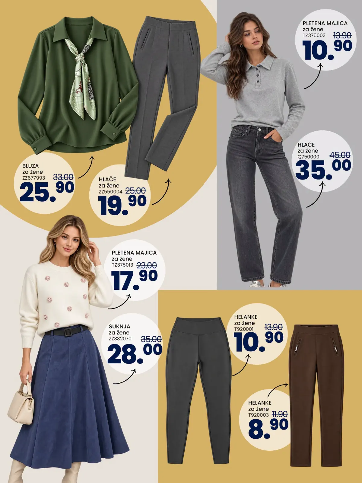 FIS katalog – ženska garderoba, hlače, suknje i bluze