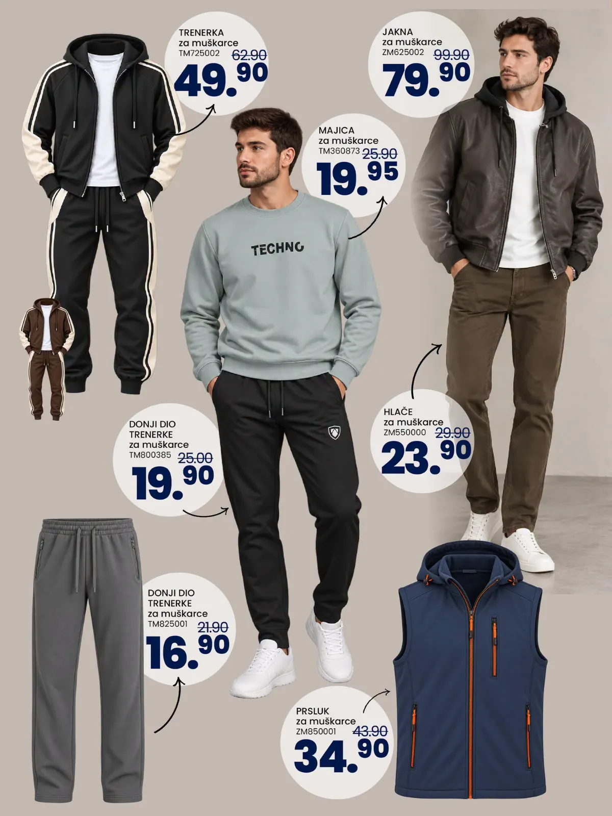 FIS katalog – muške trenerke, dukserice, prsluci i hlače