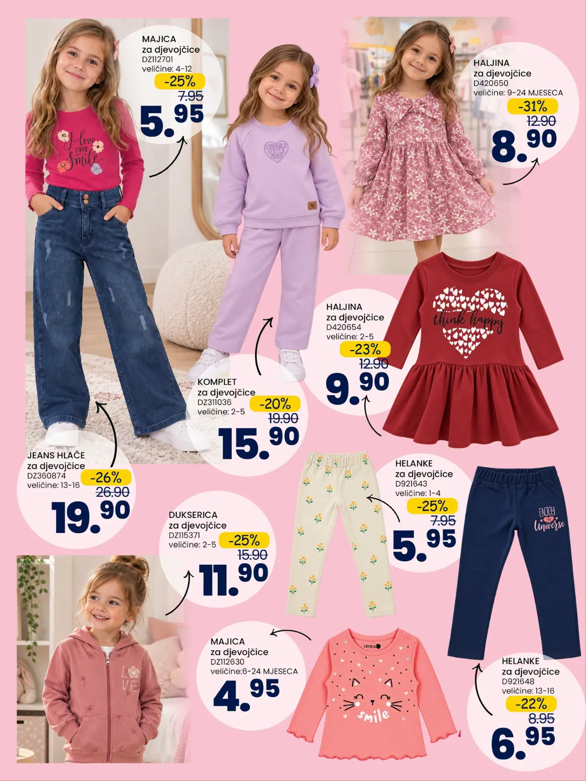 FIS katalog – odjeća za djevojčice, haljine, majice i hlače