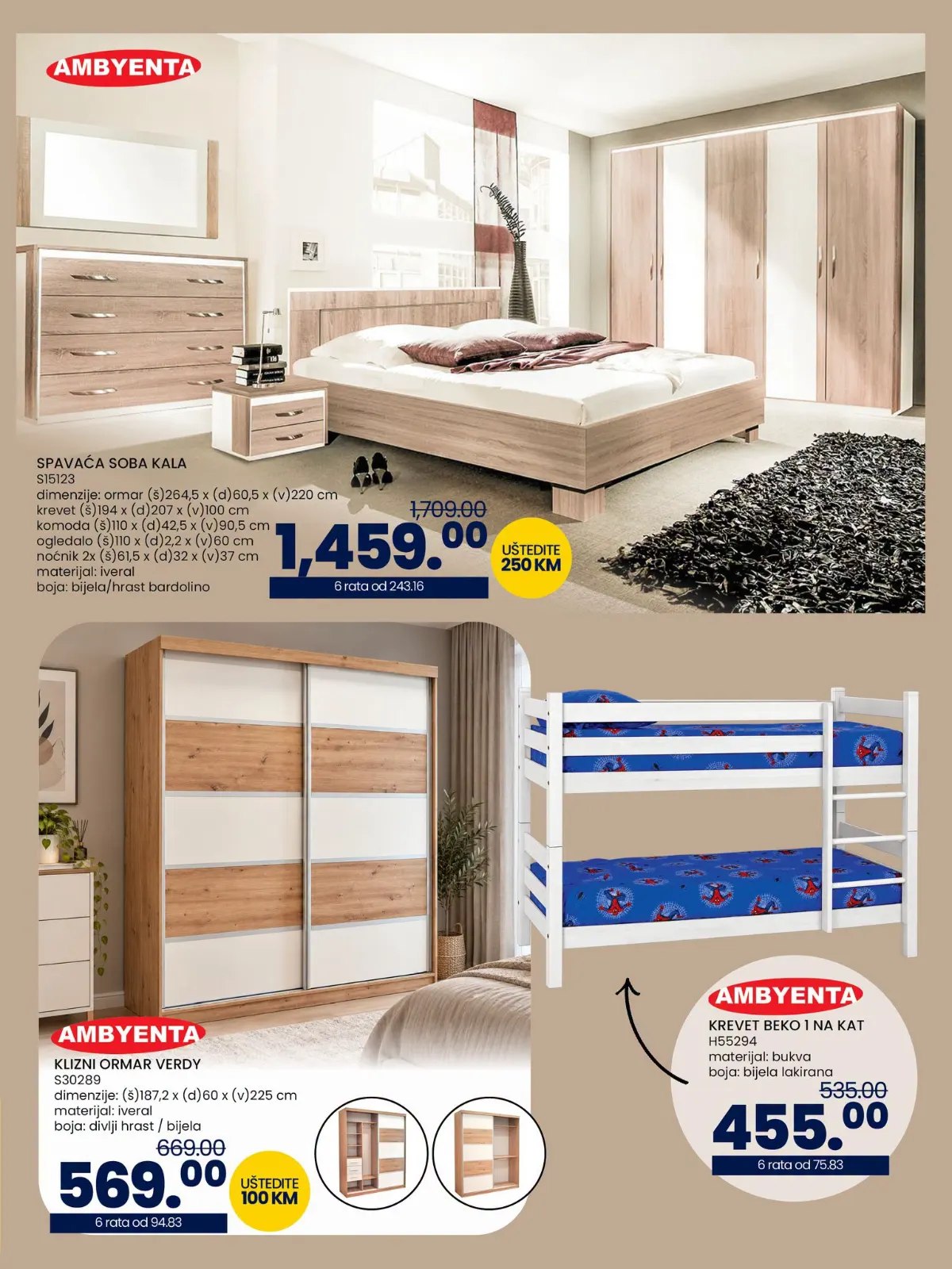 FIS katalog – spavaće sobe, kreveti i ormari