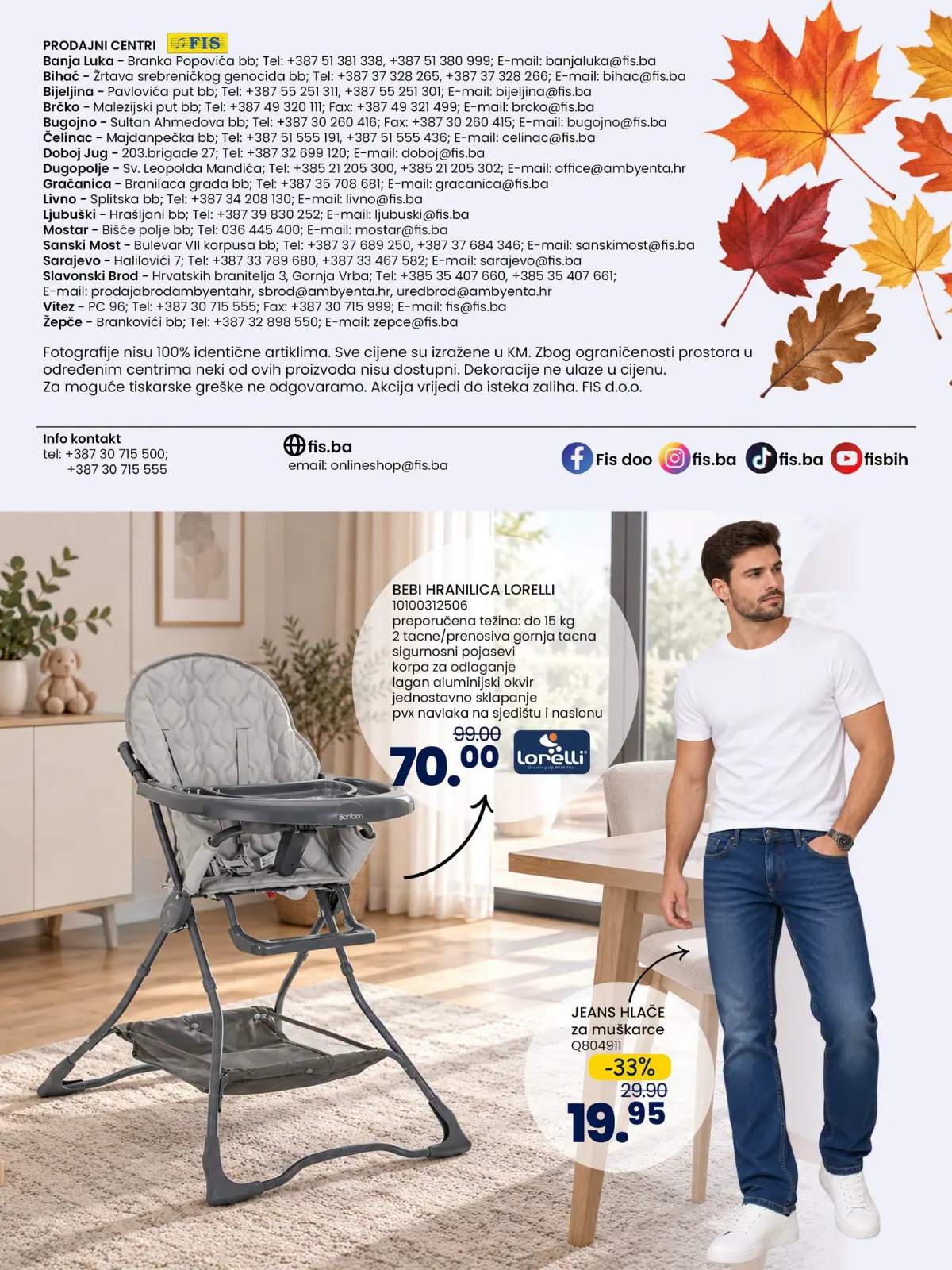 FIS akcijski katalog 01–28.10.2026. – završna stranica i dodatna ponuda