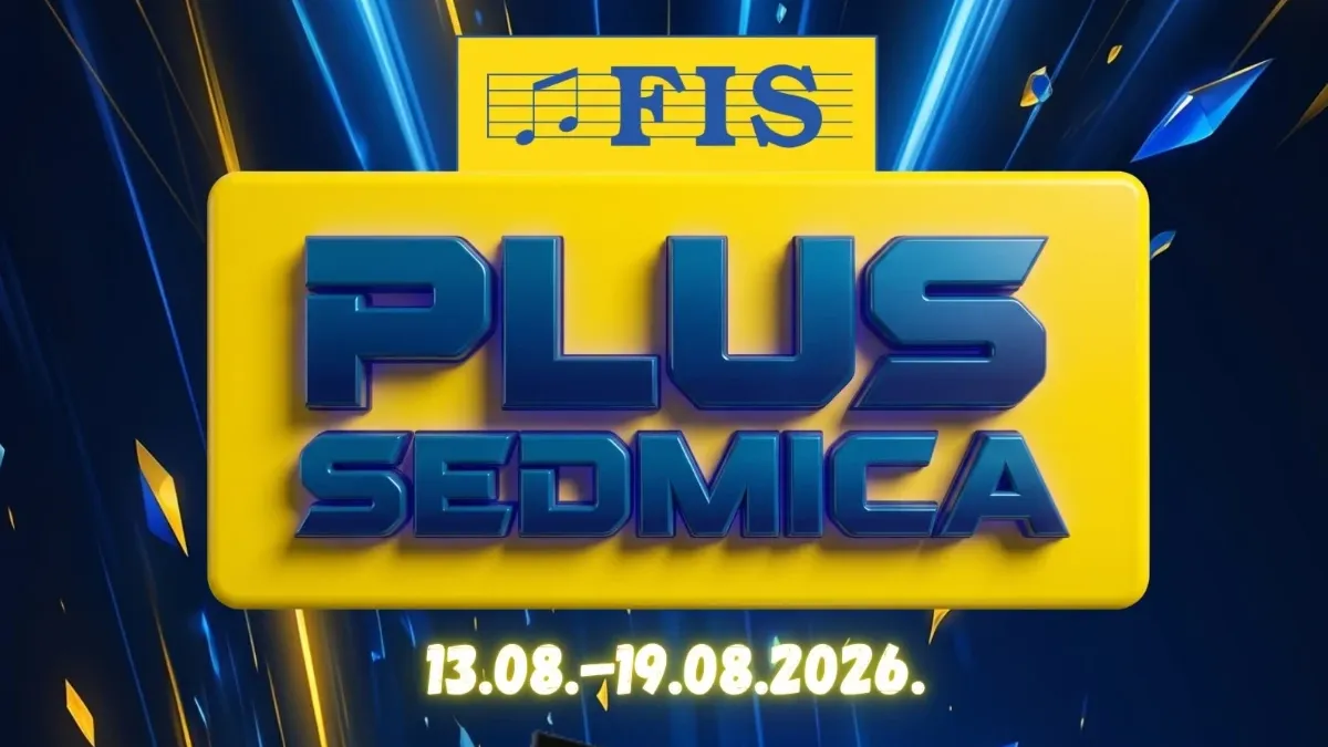FIS PLUS Sedmica od 13.08. do 19.08.2026. donosi popuste do 50% na odjeću, obuću, proizvode za dom, tehniku, posuđe, igračke i vrtnu opremu.