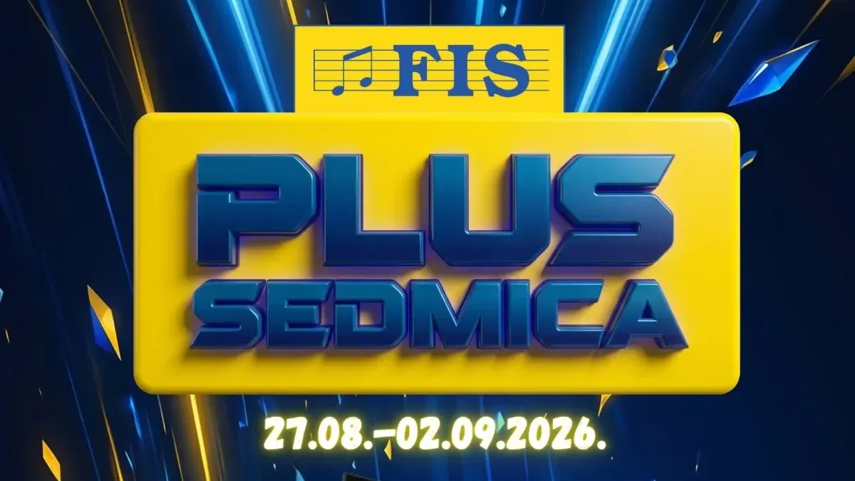 FIS Plus sedmica od 27.08. do 02.09.2026. donosi sniženja do 43% na proizvode za dom, tehniku, odjeću i dječiji program