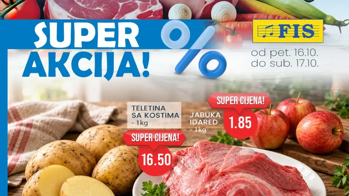 FIS vikend akcija 16–17.10.2026: Popusti do 35% samo dva dana