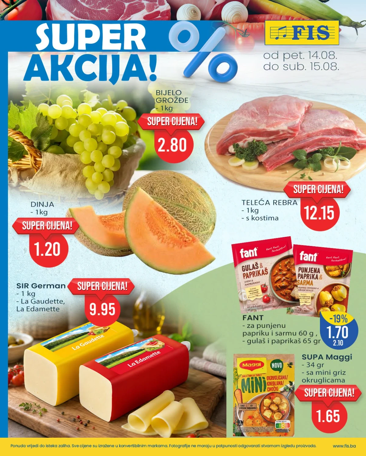 FIS SUPER AKCIJA 14. i 15.08.2026. – Raid, Autan i Carroten proizvodi po super cijenama
