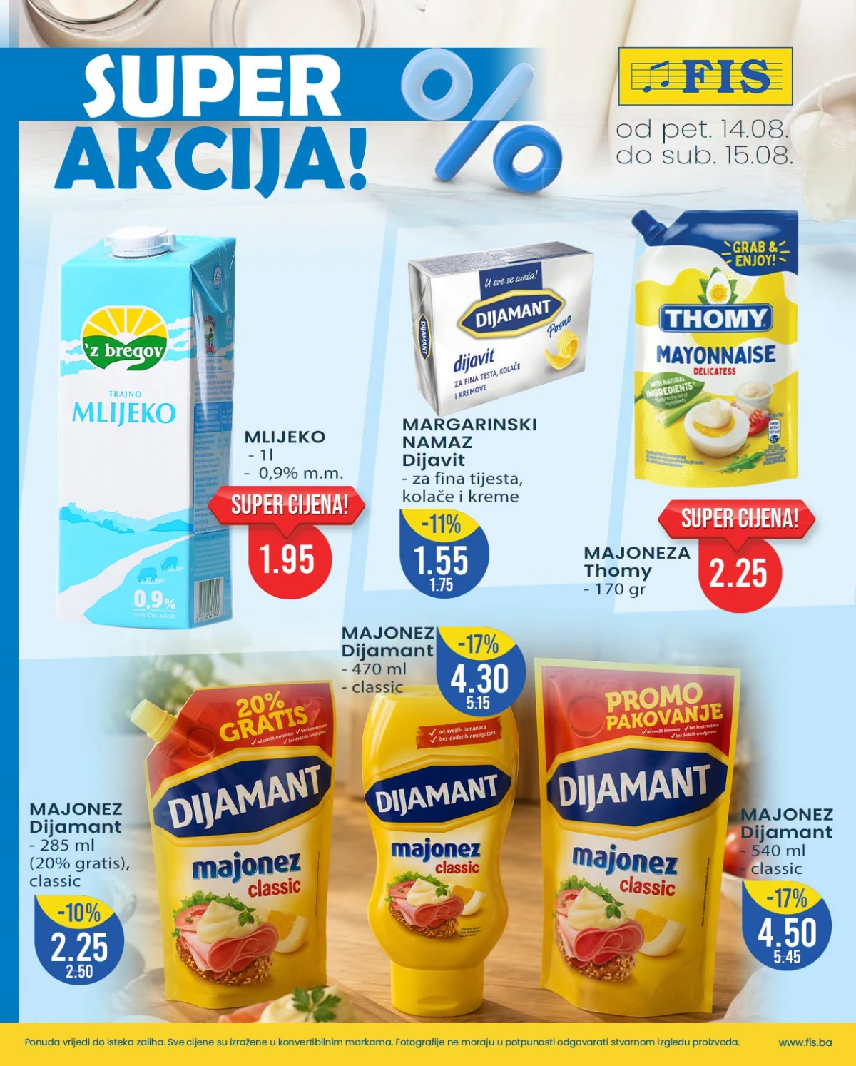 FIS SUPER AKCIJA do 15.08.2026. – Higi papirni ručnik i Sofis toaletni papir po super cijenama