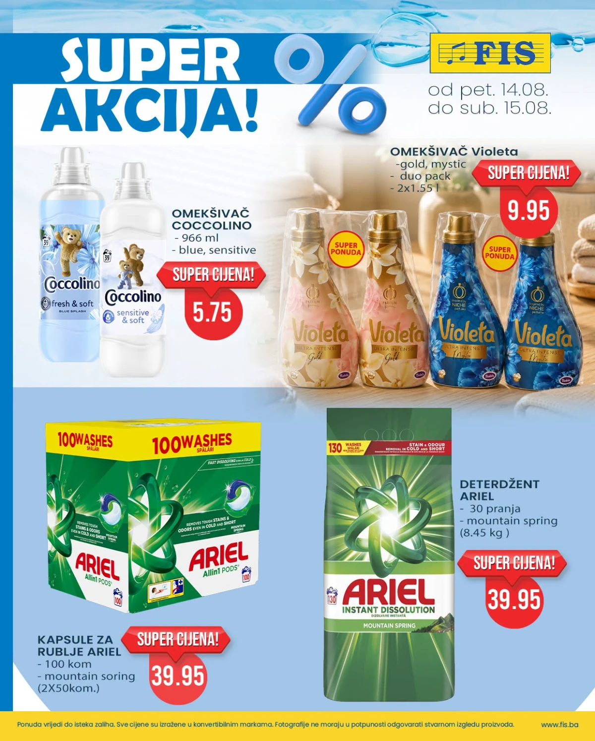 FIS SUPER AKCIJA do 15.08.2026. – Madi pileći proizvodi i sir Livada po akcijskim cijenama