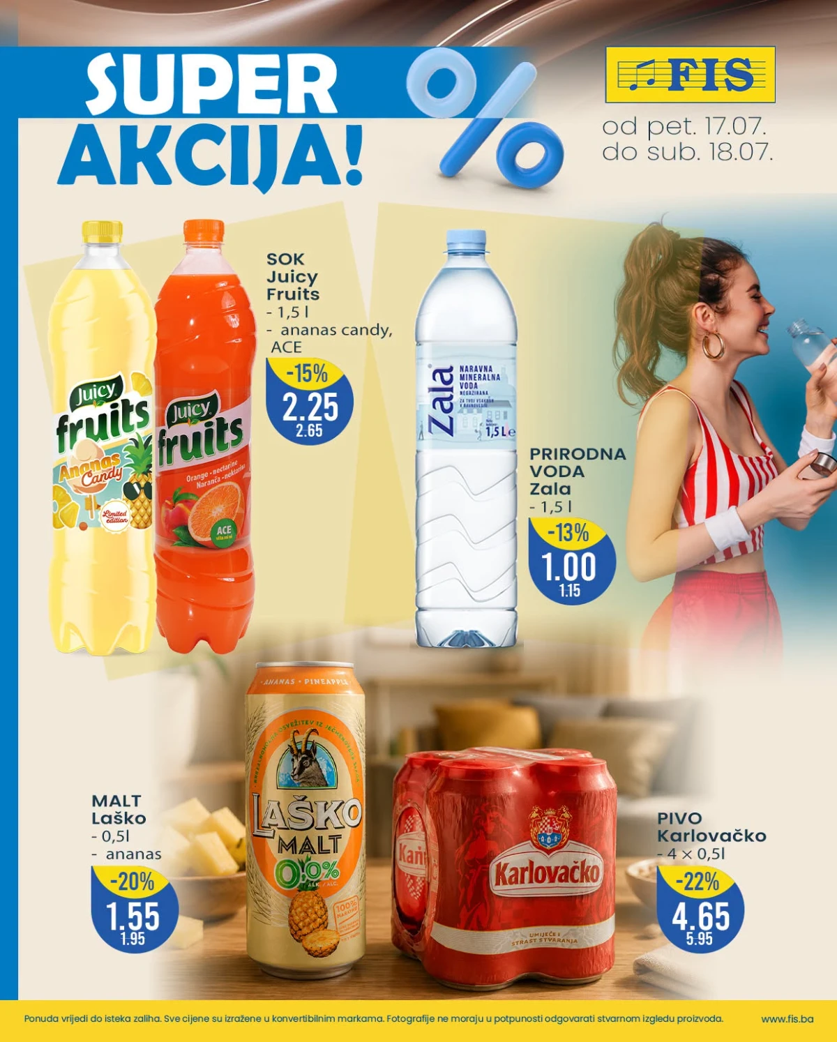 FIS vikend akcija 17.07. do 18.07.2026. – deterdženti, omekšivači, sredstva za čišćenje i kućna hemija