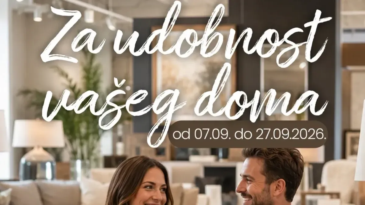 FIS akcija od 07.09. do 27.09.2026. – kuhinje, ugaone garniture, stolovi, stolice, ormari i komode po sniženim cijenama