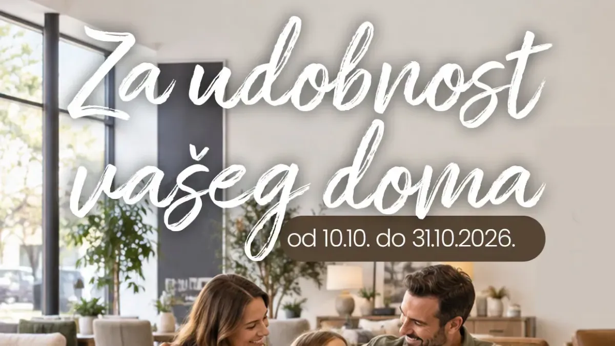 FIS katalog namještaja – Za udobnost vašeg doma, akcija od 10. do 31.10.2026.