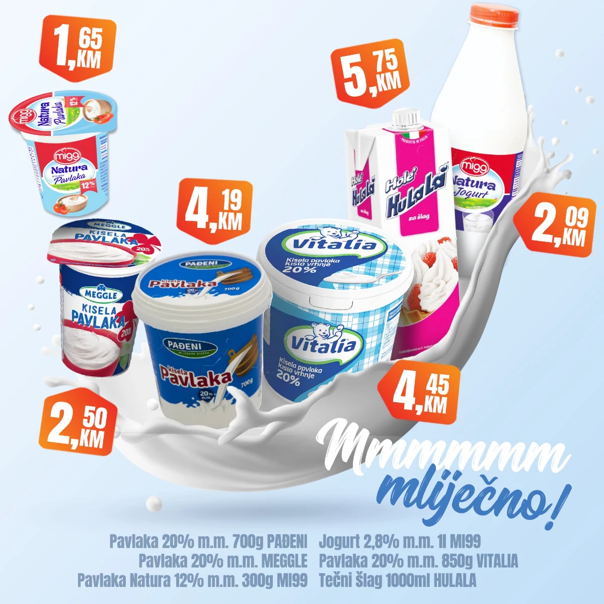 Fortuna Market vikend akcija – jogurt, pavlaka i vrhnje po akcijskim cijenama