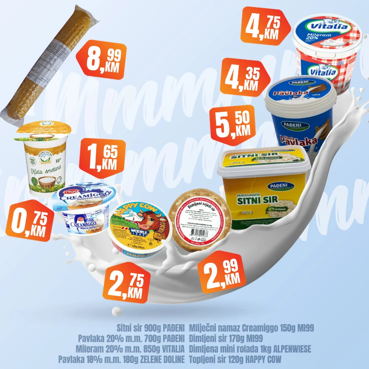 Fortuna Market vikend akcija strana 6 – pavlaka, sir i mliječni namazi Fortuna Market vikend akcija strana 6 – pavlaka, sitni sir i mliječni proizvodi po akcijskim cijenama