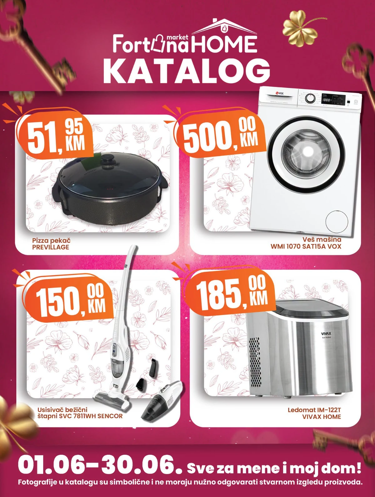 Fortuna Home katalog jun 2026 kućanski aparati, bijela tehnika i oprema za dom