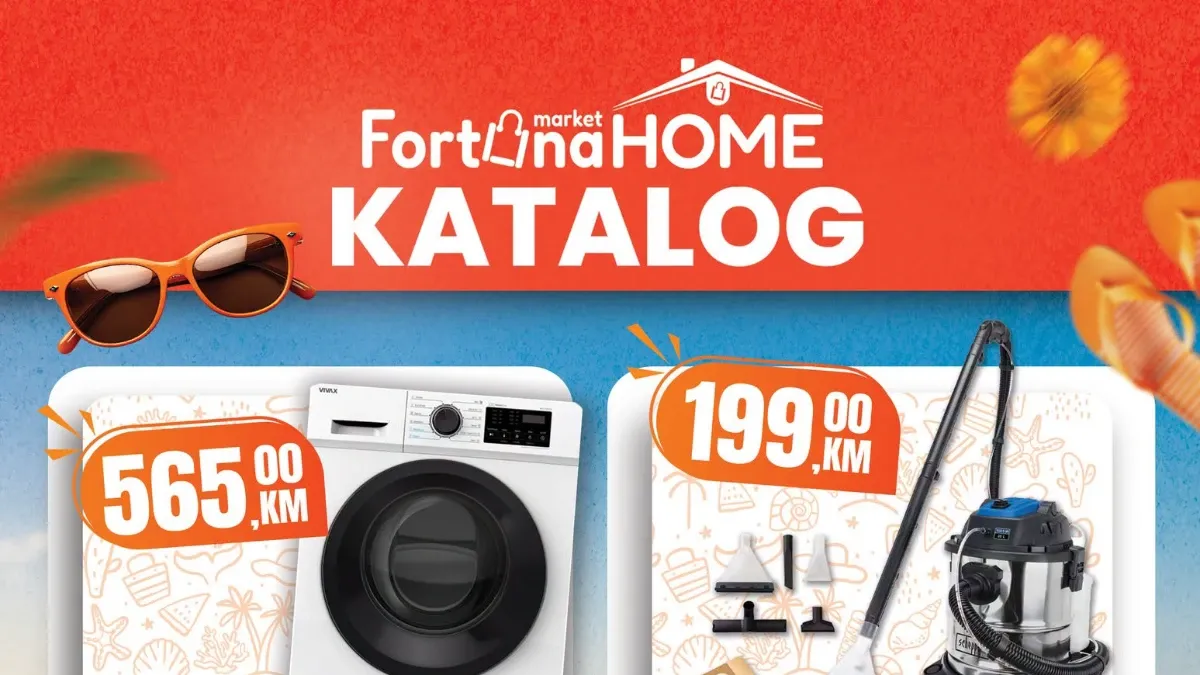 Fortuna Home katalog juli 2026 – ljetne cijene za dom, bijelu tehniku i kućanske aparate