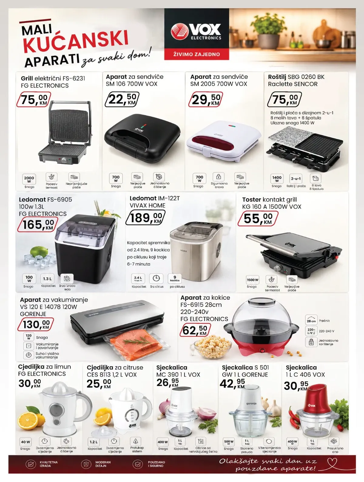 Fortuna HOME katalog avgust 2026 – stranica 10, uređaji za kuhinju i domaćinstvo