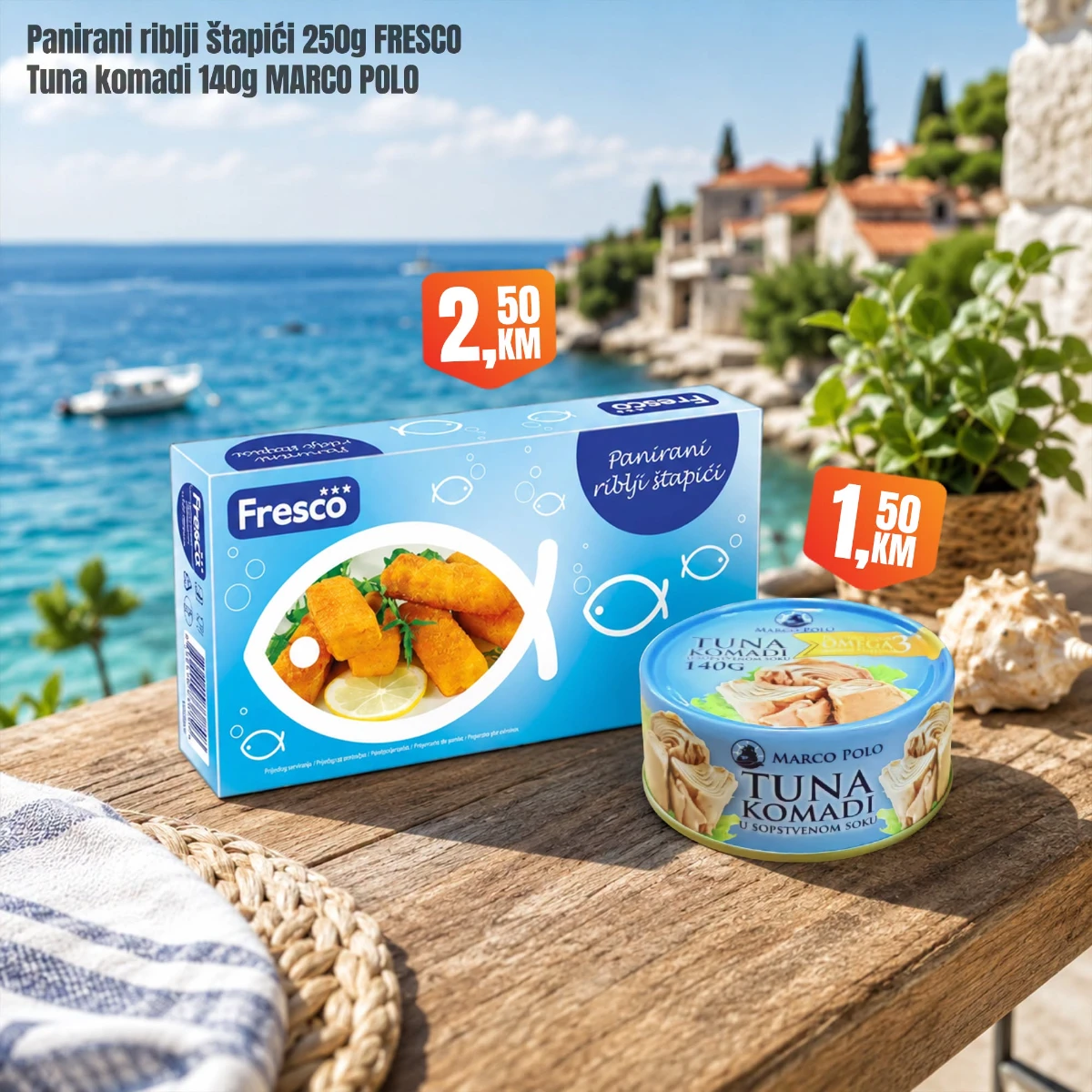 Fortuna Market vikend akcija strana 5 – panirani riblji štapići i tuna po akcijskim cijenama