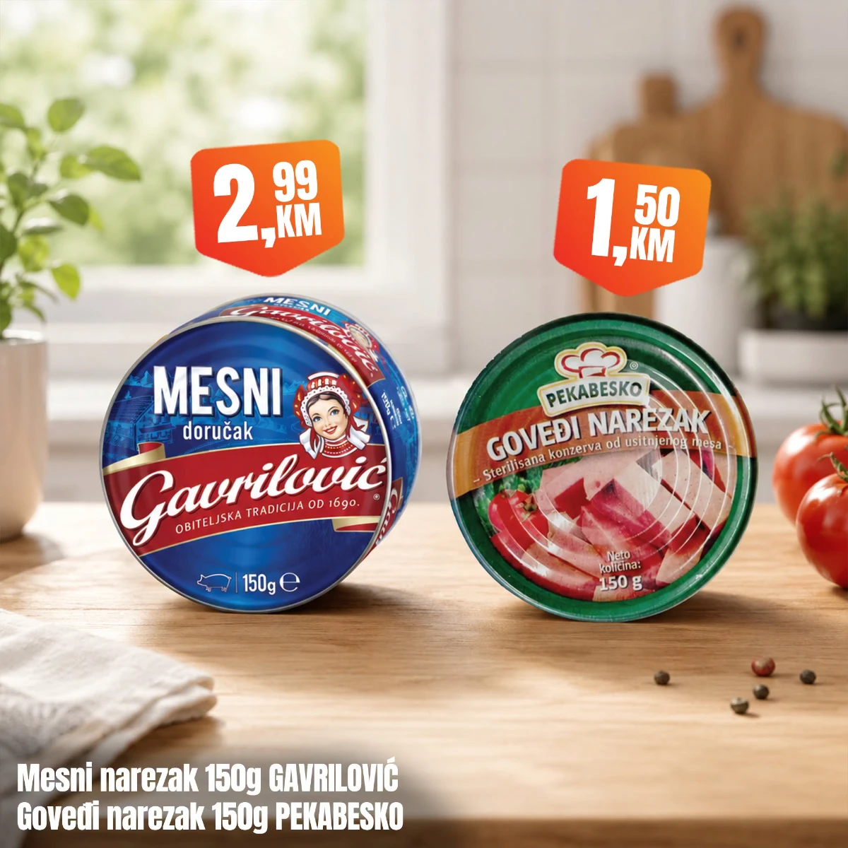 Fortuna Market vikend akcija – Gavrilović mesni doručak i Pekabesko goveđi narezak po akcijskim cijenama