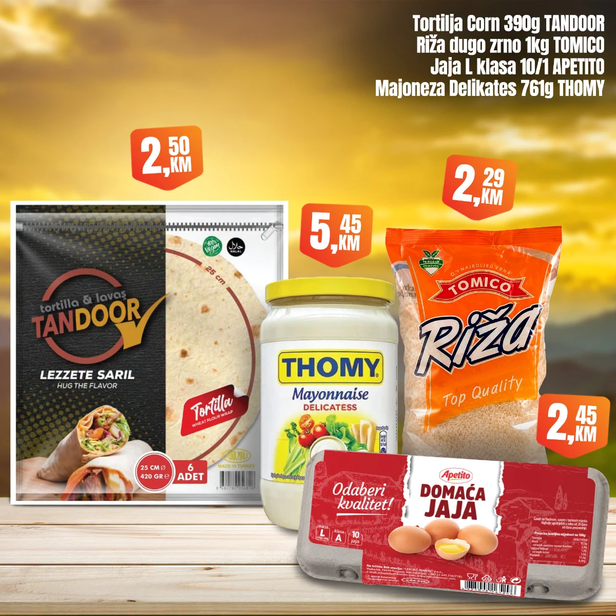 Fortuna Market vikend akcija – tortilje, riža, jaja i Thomy majoneza po akcijskim cijenama