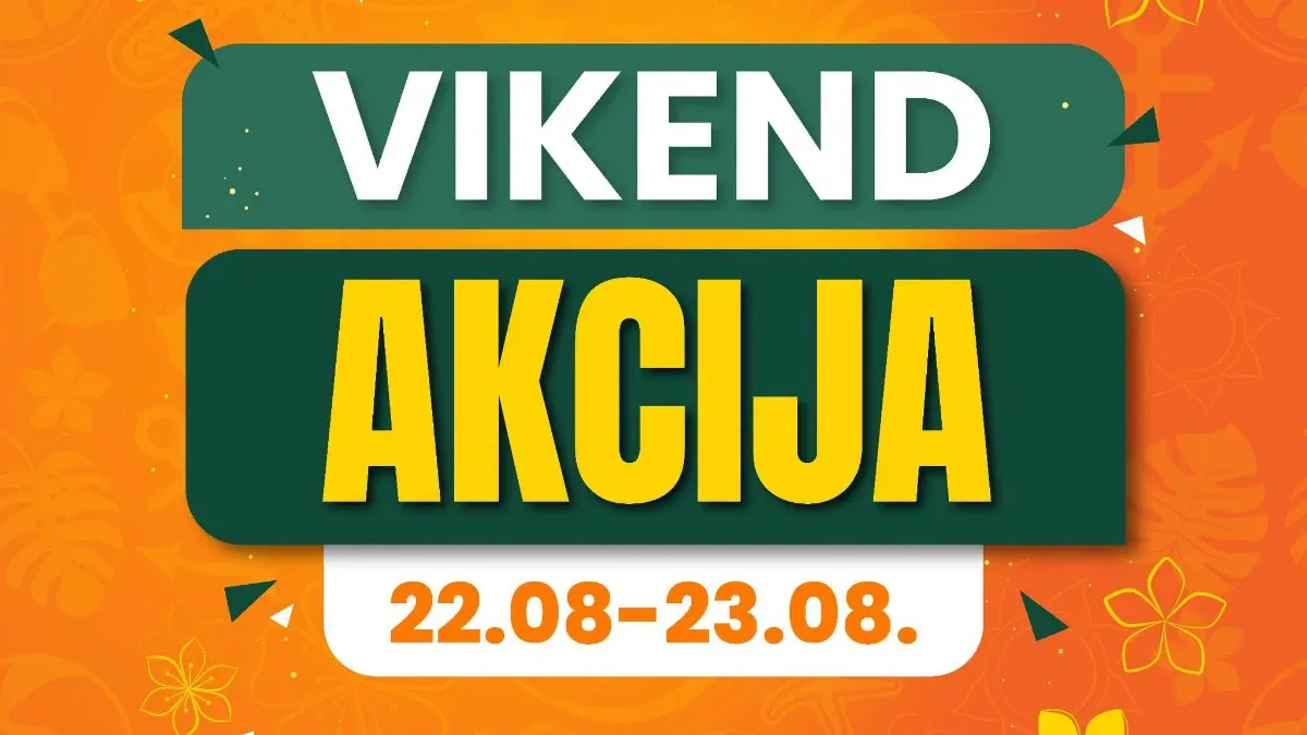 Fortuna Market vikend akcija 22. i 23.08.2026. – meso, piletina, voće, povrće, mliječni proizvodi i druge vikend ponude