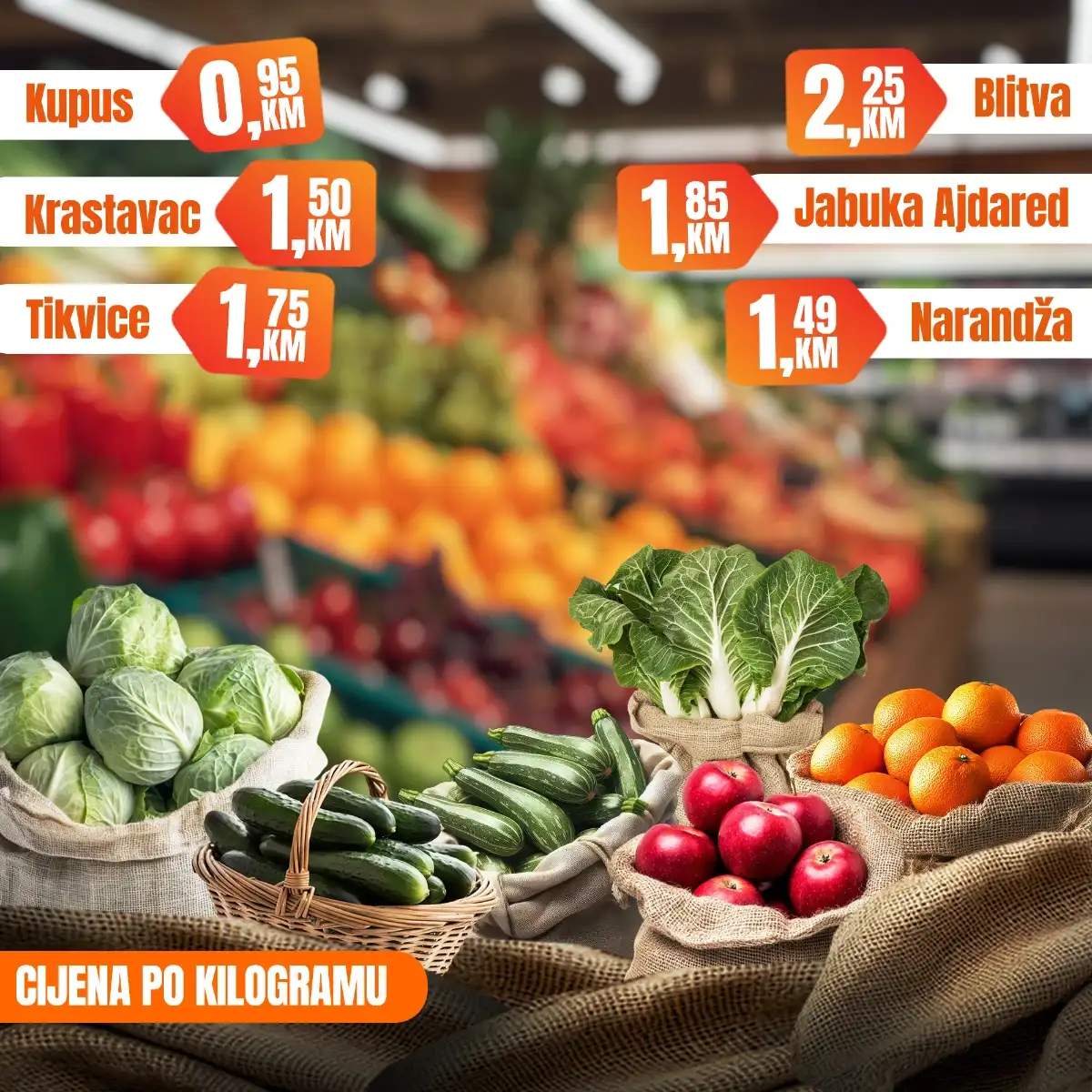 Fortuna Market vikend akcija strana 3 velika sniženja BiH april 2026