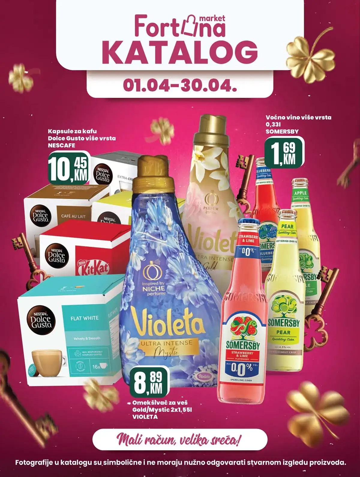 Fortuna katalog akcija do 30% na prehranu i proizvode za domaćinstvo do 30.04.2026