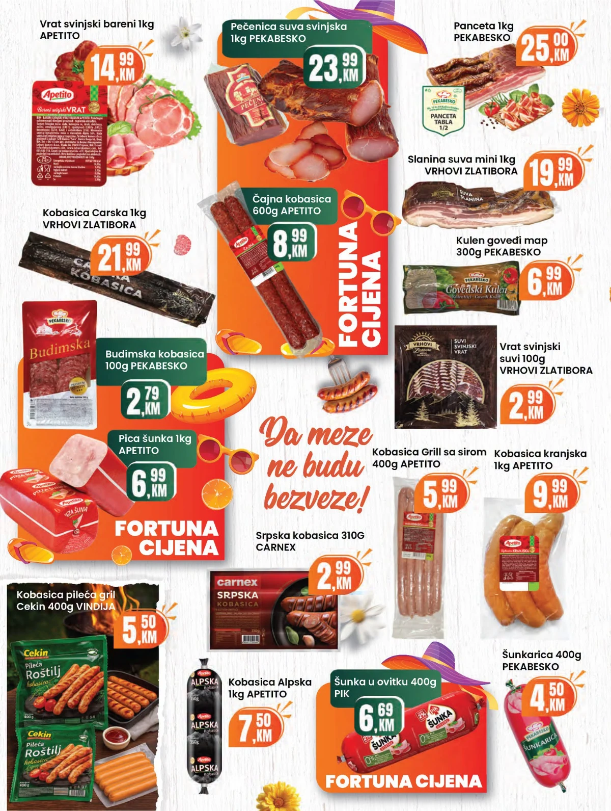 Fortuna Market katalog juli 2026 – suhomesnati proizvodi i delikatese