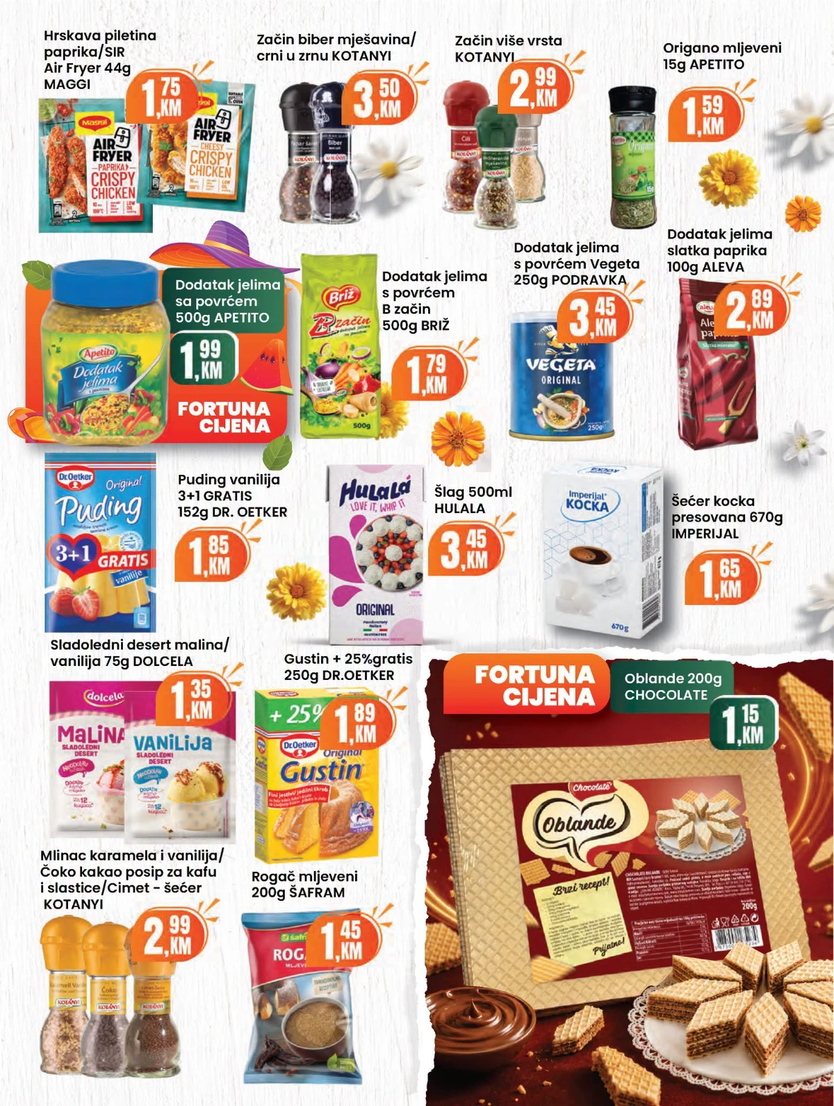 Fortuna katalog sniženja do 30% – strana 11 Fortuna katalog akcija do 30% – prehrana i proizvodi za domaćinstvo (strana 11)