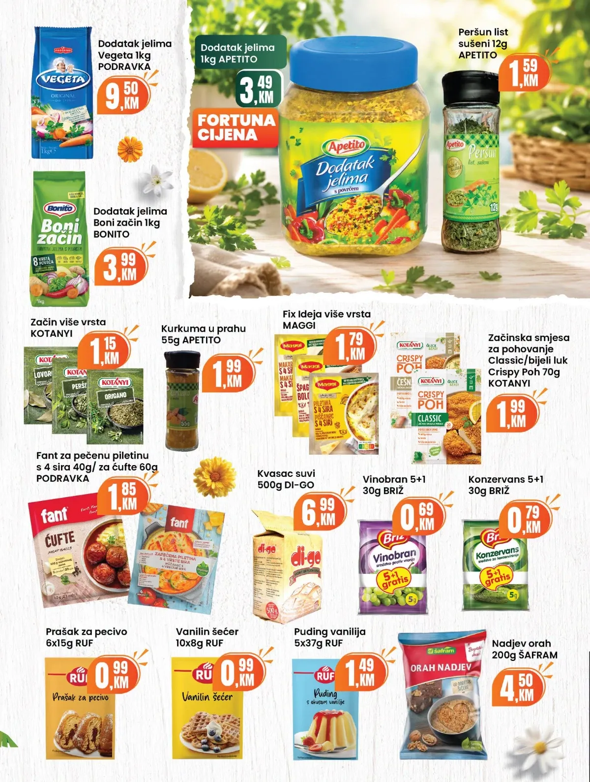Fortuna Market katalog za avgust 2026. – strana 11, proizvodi za svakodnevnu kupovinu
