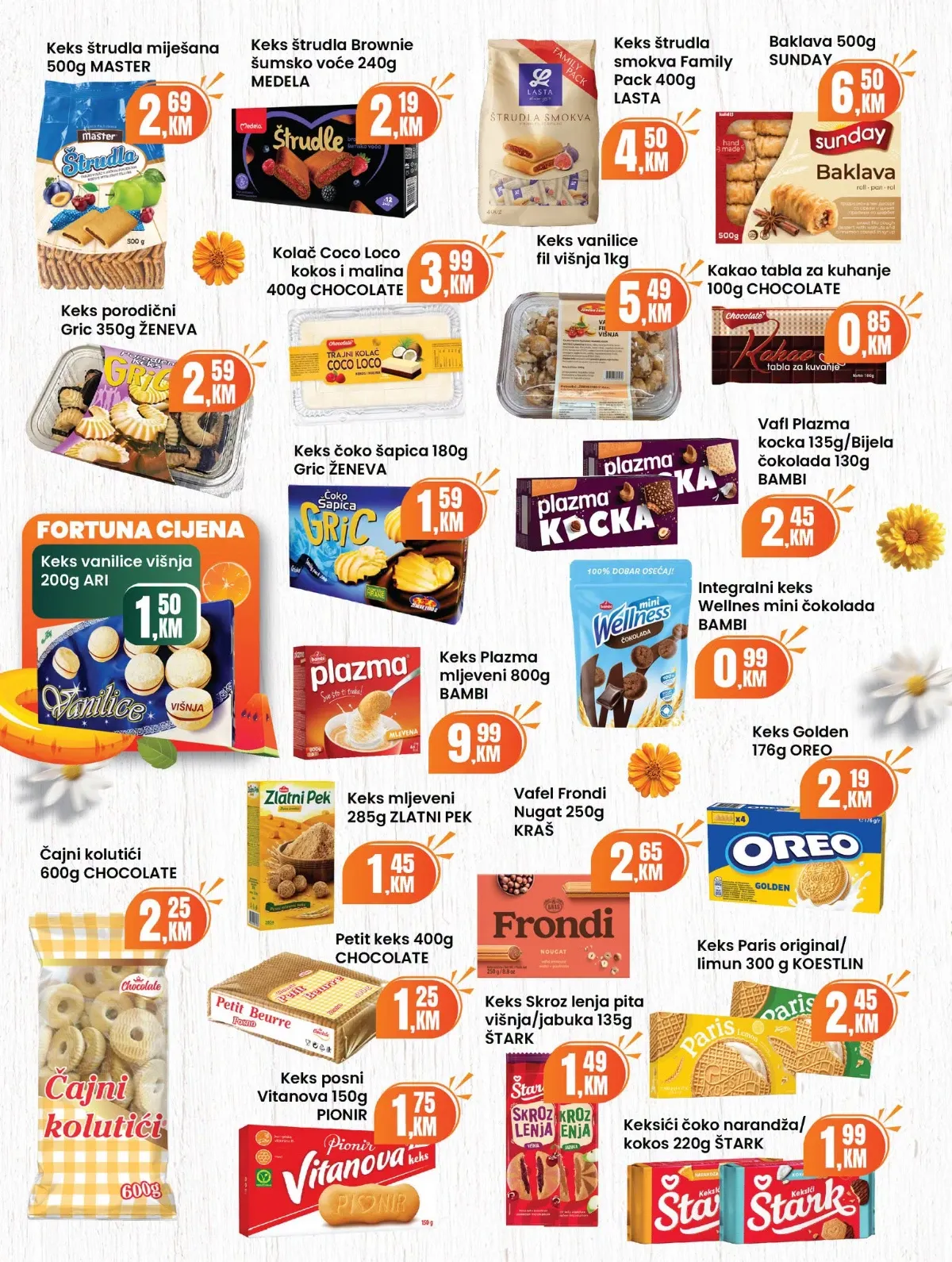 Fortuna Market katalog za avgust 2026. – strana 12, mjesečna akcijska ponuda