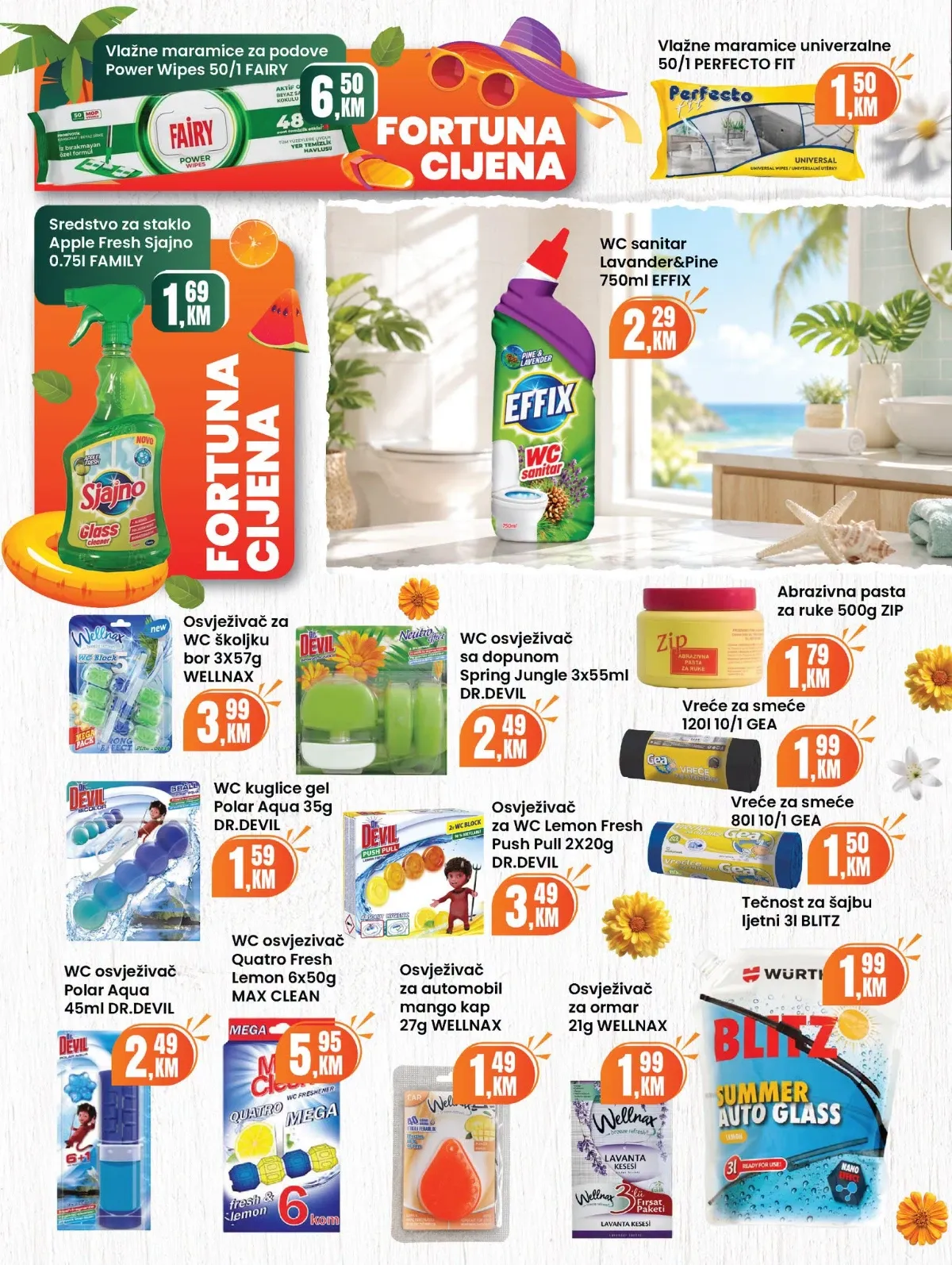 Fortuna Market katalog za avgust 2026. – strana 28, papirna galanterija i kućne potrepštine
