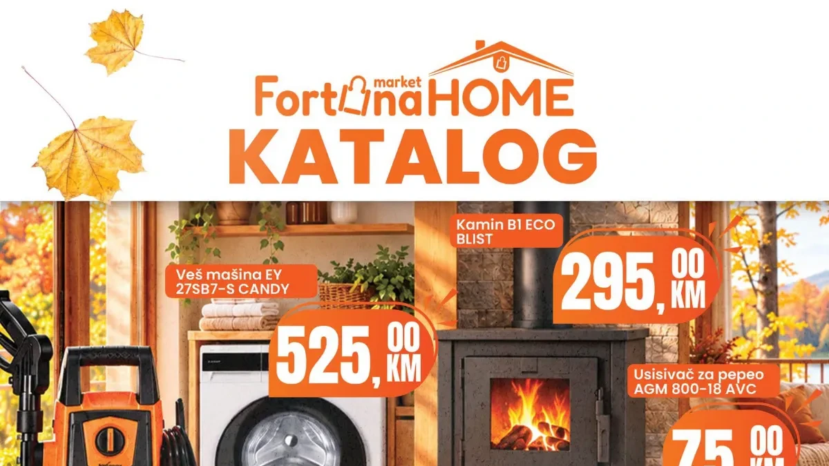Fortuna HOME katalog 01–31.10.2026. – velika oktobarska akcija za dom, tehniku i grijanje