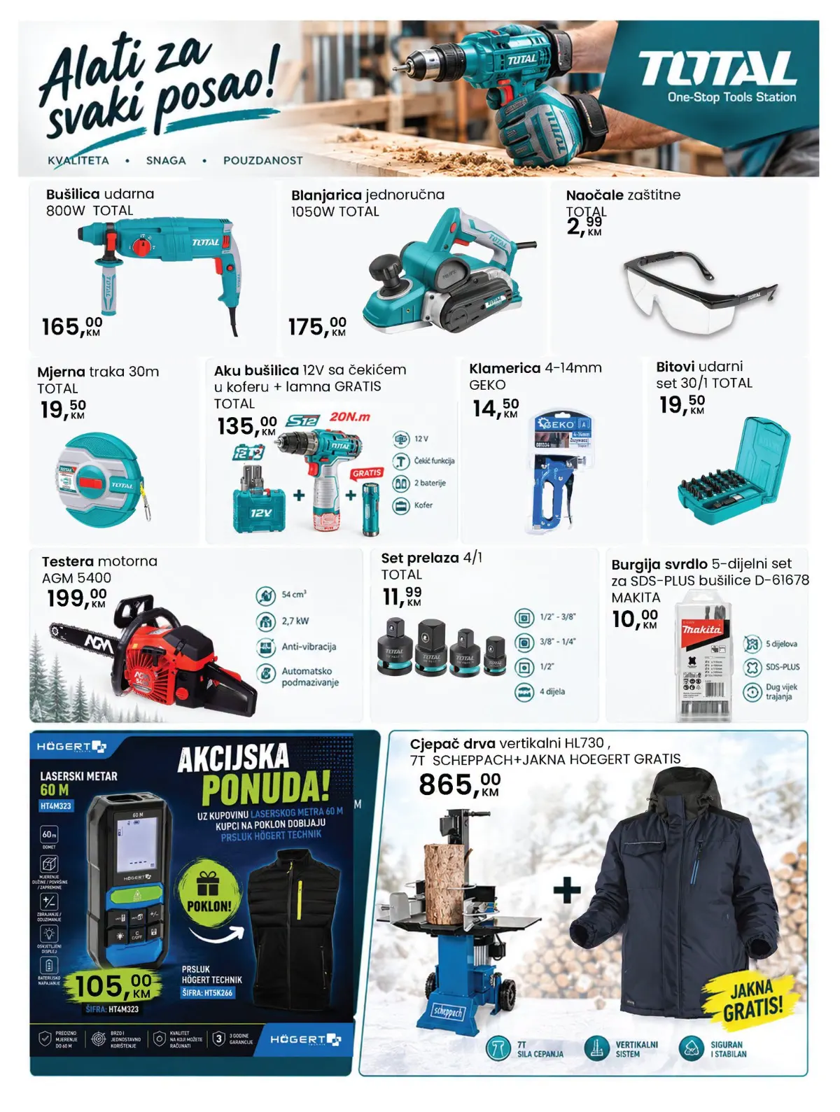 Fortuna HOME katalog – TOTAL električni i akumulatorski alati i radna oprema
